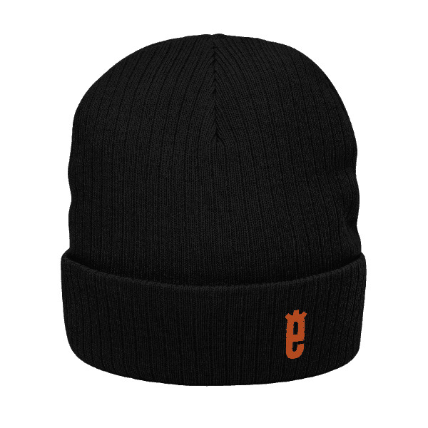 Ribbed knit beanie