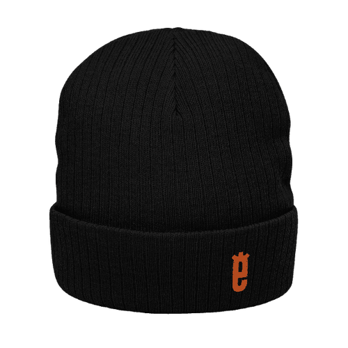 Ribbed knit beanie